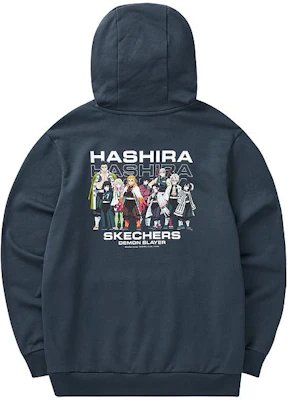 Hoodie Skechers x Demon Slayer Navy Blue Unisex Anime Letter Print Koleksi L422U051-010N Buy Hoodie Skechers x Demon Slayer Navy Blue Unisex Anime Letter Print Koleksi L422U051-010N