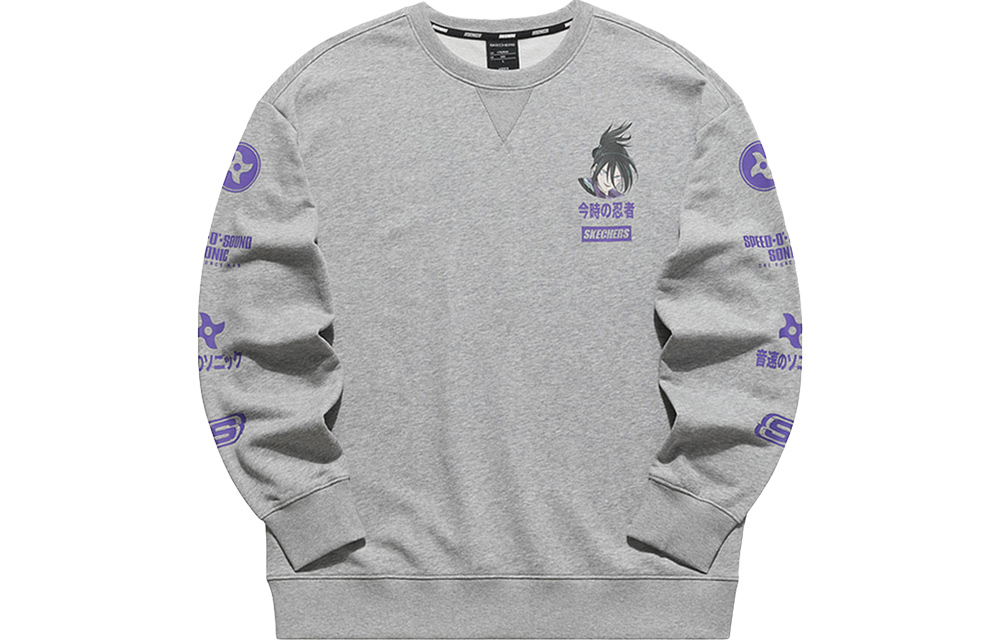 Skechers One Punch Man Collaboration Crewneck Sweatshirt Unisex L121U102