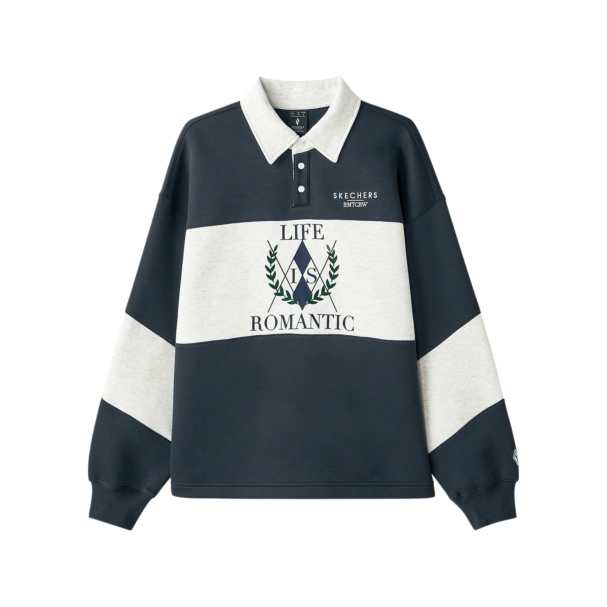 Skechers Romantic Crown GOKNIT Unisex Cozy Pullover Sweatshirt - Safety Blue L424U129-0515