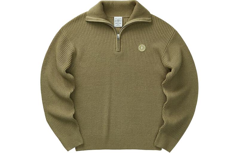 Skechers YaZuan Series Half-Zip Pullover Sweatshirt - Seaweed Brown L423M061-01EW