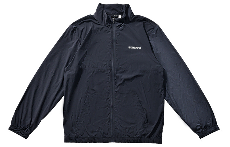 Skechers Zip-Up High Neck Breathable Sports Jacket - Charcoal Gray P224M063-000G