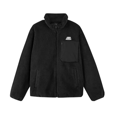 Skechers Zip-Up Stand Collar Jacket with Logo Print and Pocket Design L422M156