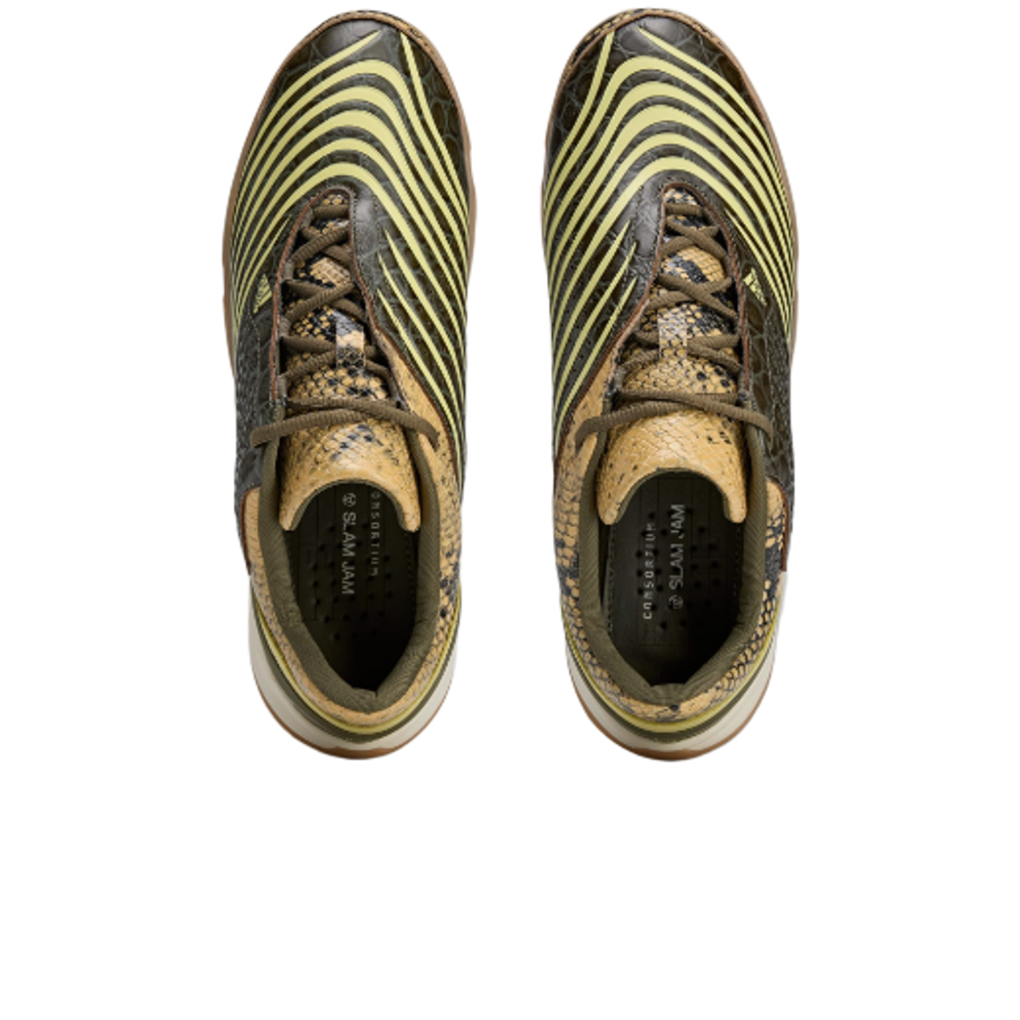 Order Slam Jam × adidas F50 Sala Jam 粉黃鱷魚膠底運動鞋 JR2201