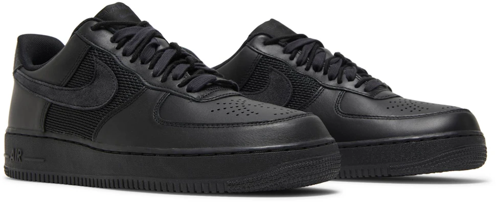 Air force 1 triple black best sale low