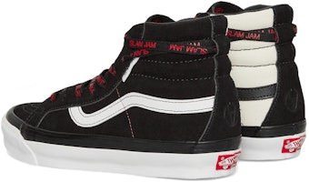 반스 스케이트-하이 OG LX x 슬램잼 '블랙 화이트' VN0A4BVBIWV Shop 반스 스케이트-하이 OG LX x 슬램잼 '블랙 화이트' VN0A4BVBIWV