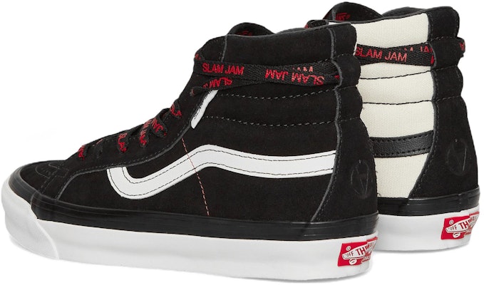 Vans SK8-Hi OG LX x Slam Jam 'Hitam Putih' VN0A4BVBIWV Shop Vans SK8-Hi OG LX x Slam Jam 'Hitam Putih' VN0A4BVBIWV