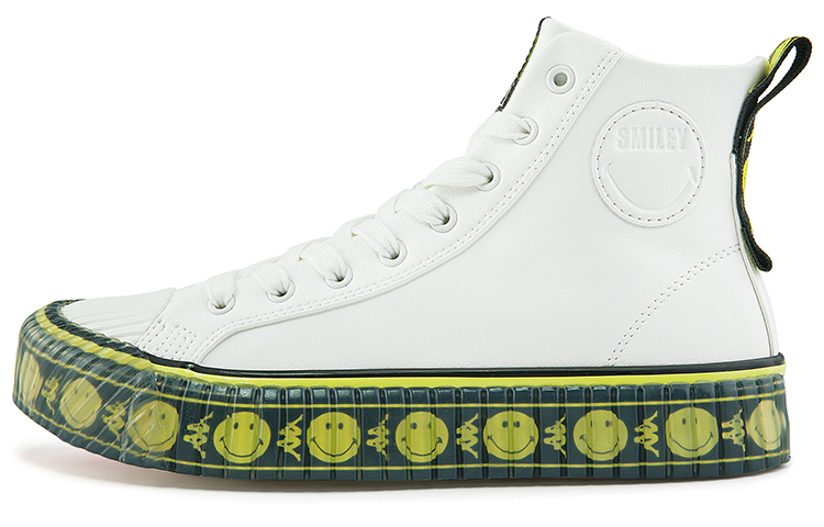 Kappa Smiley Canvas Sneakers 'White Chain Logo'