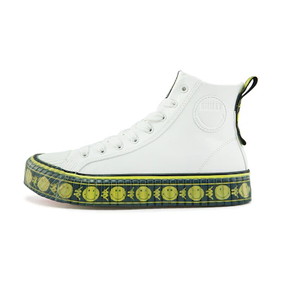 Kappa Smiley Canvas Sneakers 'White Chain Logo'