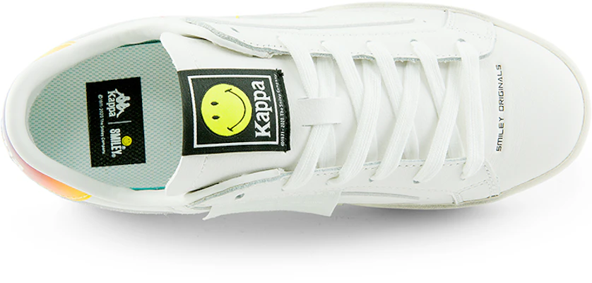 Kappa SMILEY ローカット カジュアル白レザー KPCBECC83C-012 Shop Kappa SMILEY ローカット カジュアル白レザー KPCBECC83C-012