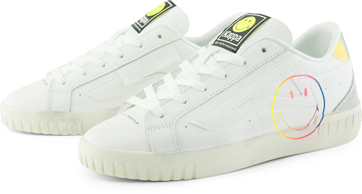 Kappa SMILEY ローカット カジュアル白レザー KPCBECC83C-012 Purchase Kappa SMILEY ローカット カジュアル白レザー KPCBECC83C-012