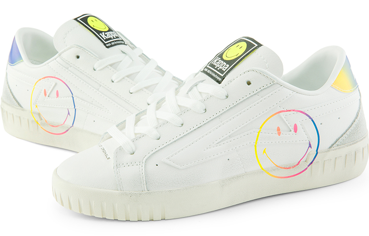 Details for Kappa SMILEY ローカット カジュアル白レザー KPCBECC83C-012