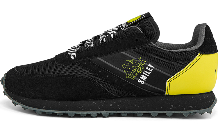 Kappa Smiley Retro Sneakers 'Black Yellow'