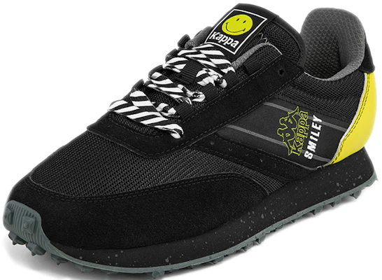 Kappa Smiley x Retro Sneakers ''Zwart Geel'' KPCTHMM82C-990 Order Kappa Smiley x Retro Sneakers ''Zwart Geel'' KPCTHMM82C-990