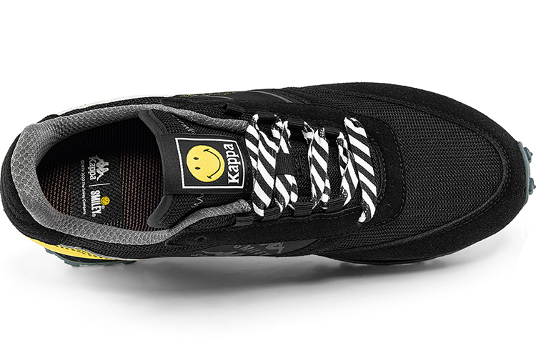 Kappa Smiley Retro Sneakers 'Black Yellow' 圖 4