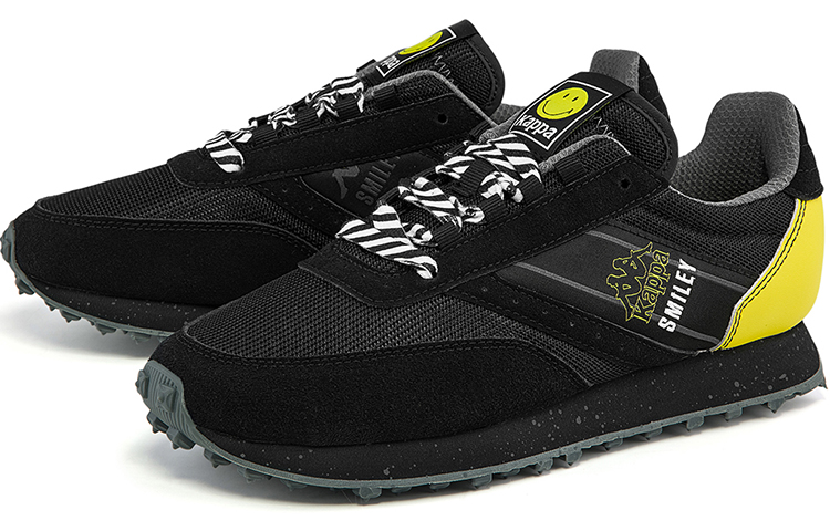 Kappa Smiley Retro Sneakers 'Black Yellow' 圖 5