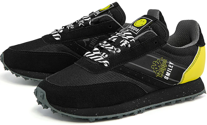 Kappa Smiley x Retro Sneakers ''Zwart Geel'' KPCTHMM82C-990 Purchase Kappa Smiley x Retro Sneakers ''Zwart Geel'' KPCTHMM82C-990