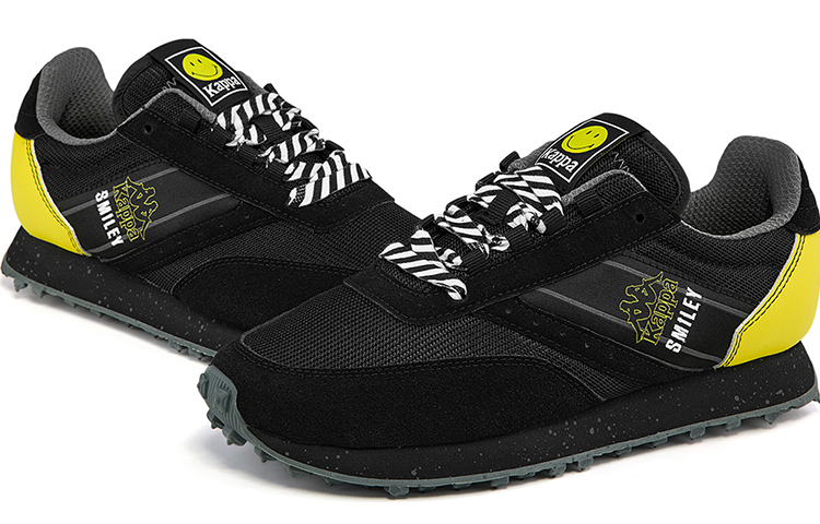 Kappa Smiley Retro Sneakers 'Black Yellow' 圖 6