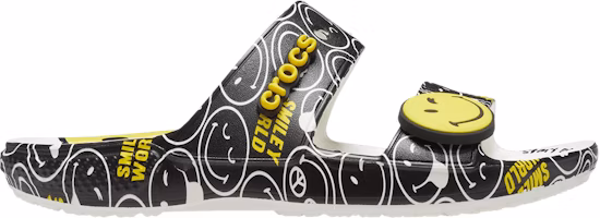 SmileyWorld x Crocs Classic Sandal 'Black White' 207207-94S SmileyWorld x Crocs Classic Sandal 'Black White' 207207-94S