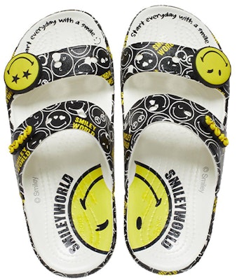 SmileyWorld x Crocs Classic Sandal 'Black White' 207207-94S Shop SmileyWorld x Crocs Classic Sandal 'Black White' 207207-94S