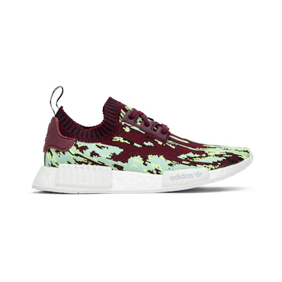 SNS adidas NMD_R1 PK 'Datamosh 2.0 Maroon Bush Green'