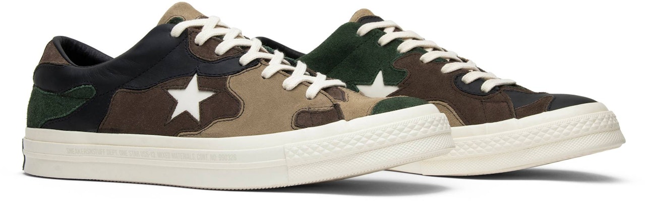 Sneakersnstuff x Converse One Star 'Camo' Kasut Lelaki Corak Tentera 161406C Cheap Sneakersnstuff x Converse One Star 'Camo' Kasut Lelaki Corak Tentera 161406C
