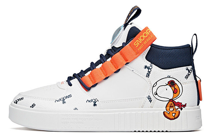 Anta x SNOOPY Skate Shoes 'White Navy Orange' 912128017-1
