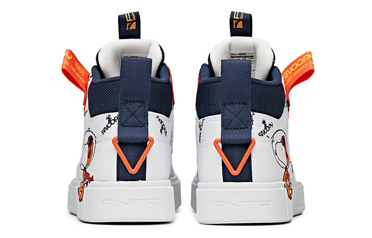 Shop Kasut Skate Anta x SNOOPY 'Putih Navy Oren' 912128017-1