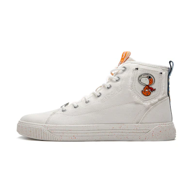 Anta SNOOPY High Top Canvas Shoes 'White'