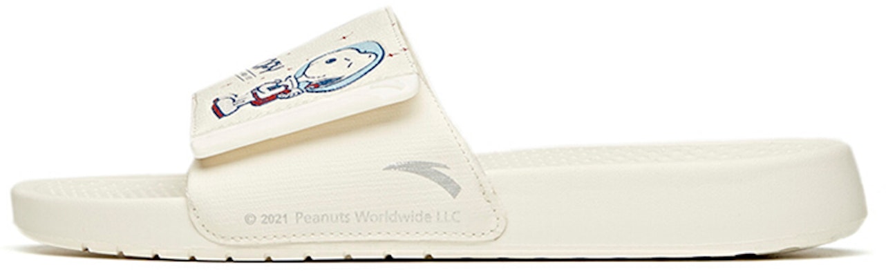 Anta x Snoopy Life Collection Slippers 'White' 912126993-3 Buy Anta x Snoopy Life Collection Slippers 'White' 912126993-3
