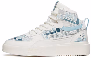 Anta x SNOOPY High Top Skate Shoes 'White Light Blue' 912138011-7 Anta x SNOOPY High Top Skate Shoes 'White Light Blue' 912138011-7
