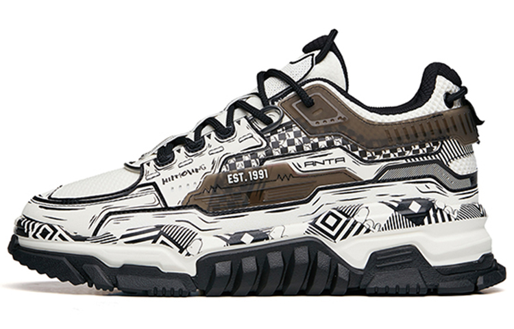 Anta SNOOPY x Low 'Black White' 912118026-6