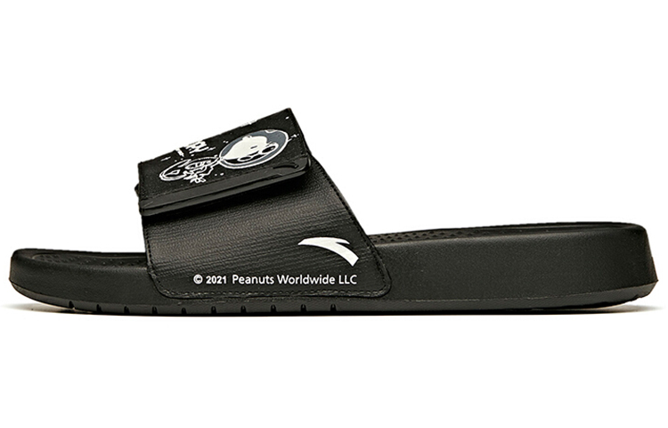 Anta SNOOPY x Slides 'Black Life Series' 912126993-5