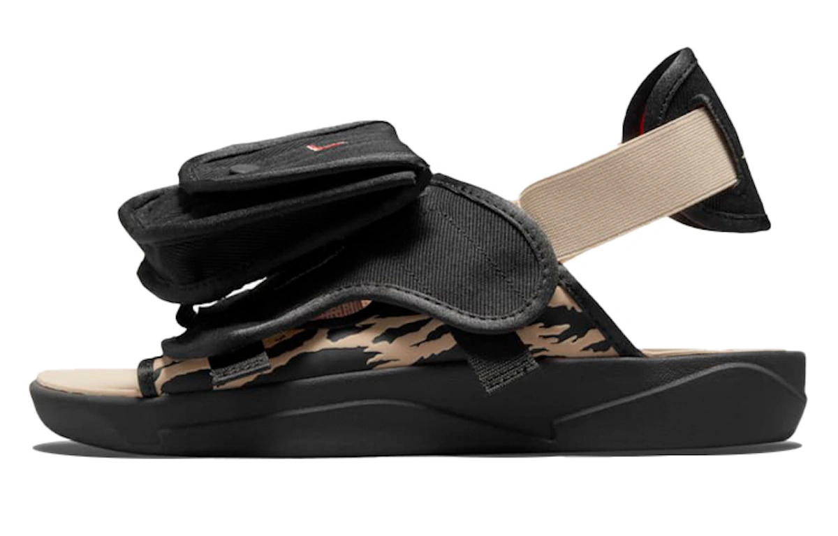 SoleFly x Air Jordan LS Slide 'Black Sport Red'