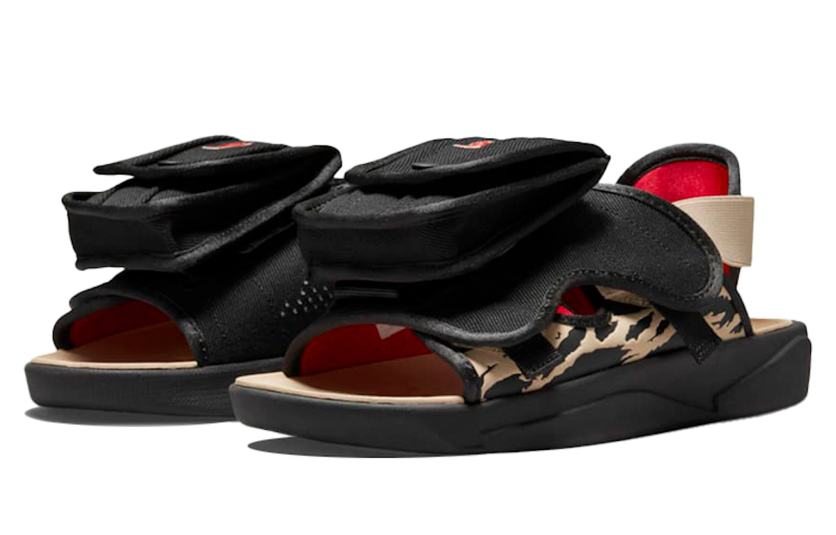 SoleFly x Air Jordan LS Slide 'Black Sport Red'
