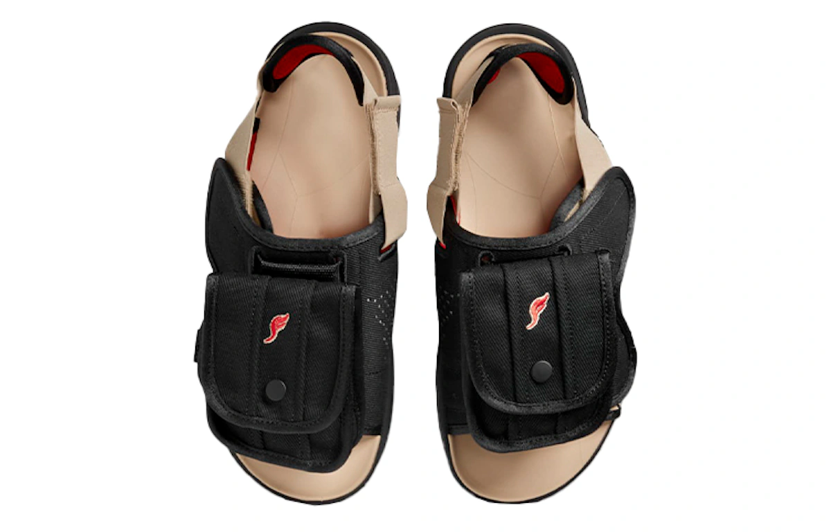 SoleFly x Air Jordan LS Slide 'Black Sport Red'