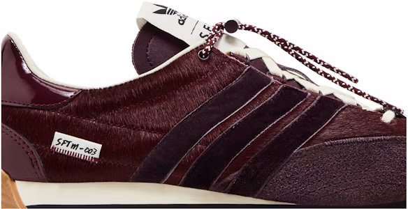 Lookbook Song for the Mute x adidas Country OG ''Pony Hair Pack - Bordeaux'' JH9011