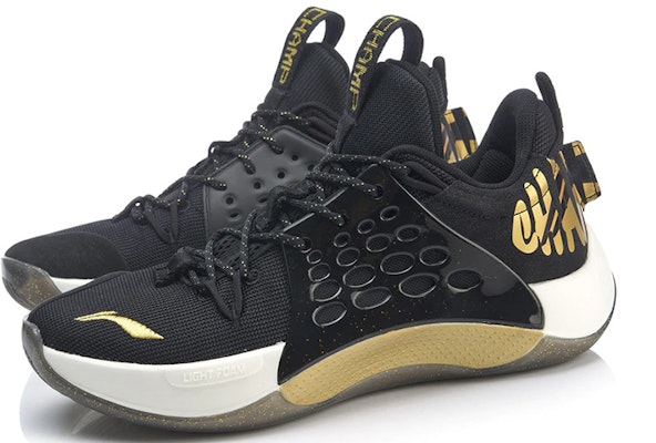 李寧 音速7 CBA聯賽PE 專業球員版本 中幫籃球鞋 黑金 Lookbook 李寧 音速7 CBA聯賽PE 專業球員版本 中幫籃球鞋 黑金