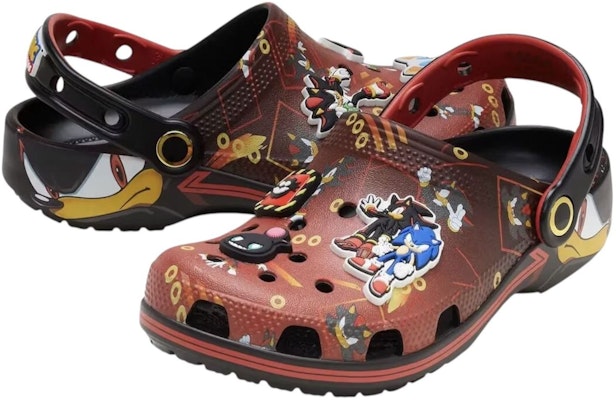 Sonic the Hedgehog x Crocs Classic Clog ''Shadow'' - Kasut Crocs Sonic ''Shadow'' 211465-90H Lookbook Sonic the Hedgehog x Crocs Classic Clog ''Shadow'' - Kasut Crocs Sonic ''Shadow'' 211465-90H