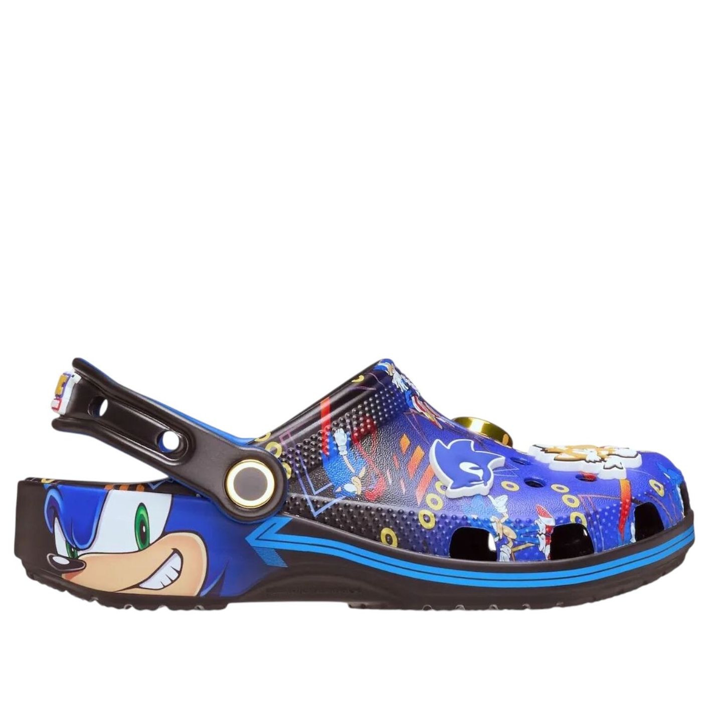 Sizing Sonic x Crocs Zuecos Clásicos Sonic El Erizo ¡A Toda Velocidad! 211209-90H
