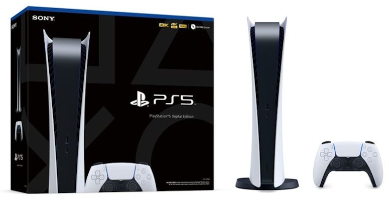 Sony PS5 PlayStation 5 Digital Edition Console White (US Plug) Order Sony PS5 PlayStation 5 Digital Edition Console White (US Plug)