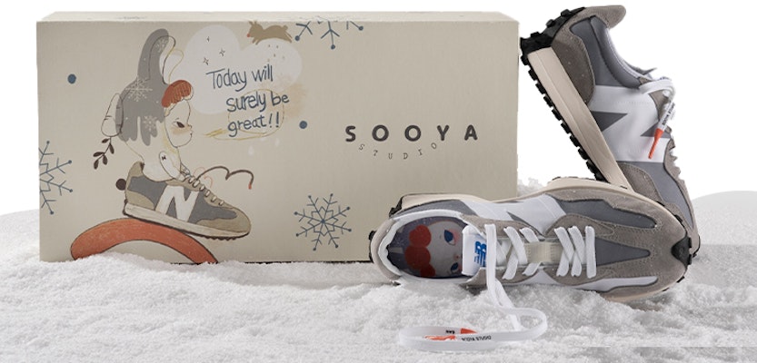 New Balance x KIKS x SooyaStudio 327 灰色“水泥”运动鞋 K-MS327LAB-D Buy New Balance x KIKS x SooyaStudio 327 灰色“水泥”运动鞋 K-MS327LAB-D