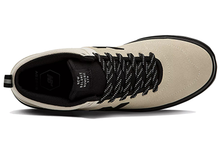Lookbook New Balance Numeric 379 Mid 透氣輕便耐磨 中筒休閒板鞋 白黑色
