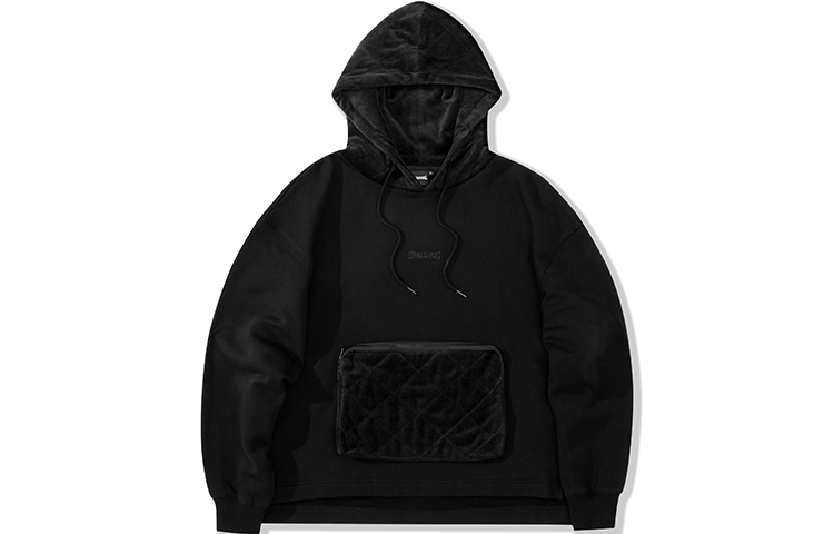 Spalding 3D Pocket Pullover Hoodie Black (Unisex) LAW03SH006-15
