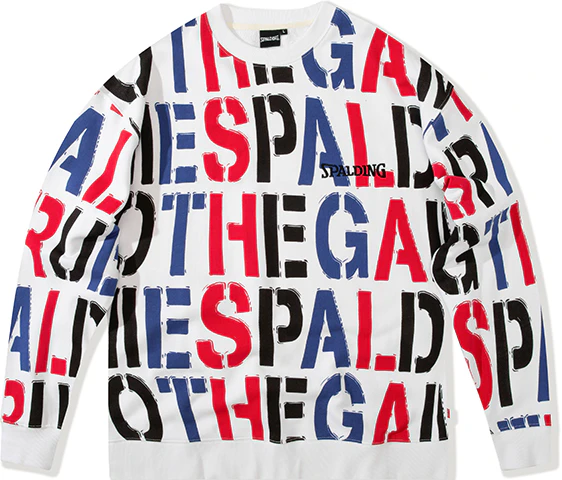 spalding-all-over-letter-print-crewneck-sweatshirt-unisex-floral-design-law-01-sw-010-00