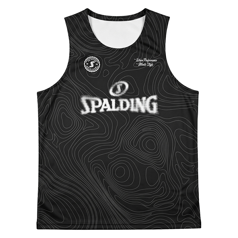 Spalding Basketball Jersey - Quick-Dry Mesh Graphic Tank for Training & Sports Unisex 261112032-VSE005