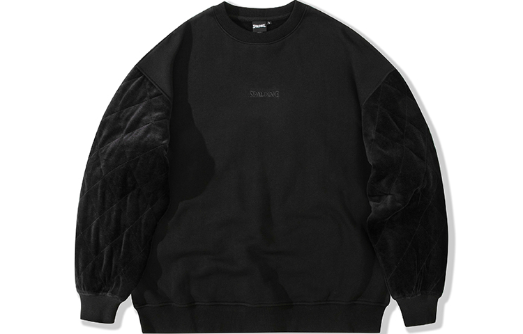 Spalding Basketball Pullover Sweatshirt Black - Unisex Casual Style LAW03SW006-15