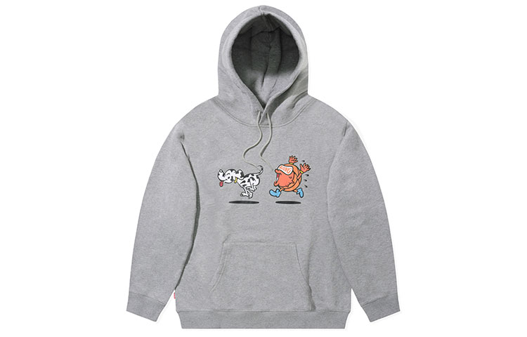 Spalding Casual Cartoon Basketball Hoodie Unisex - Gray LBS01SH008-22