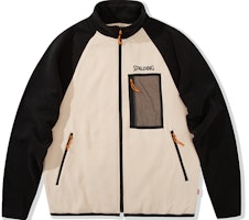 Spalding Casual Sports High Collar Jacket - Unisex Khaki LAW01JK016-52 Spalding Casual Sports High Collar Jacket - Unisex Khaki LAW01JK016-52