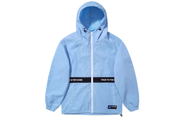 Spalding Casual Sports Hoodie Jacket for Couples - Lake Blue LBS00JK001-75