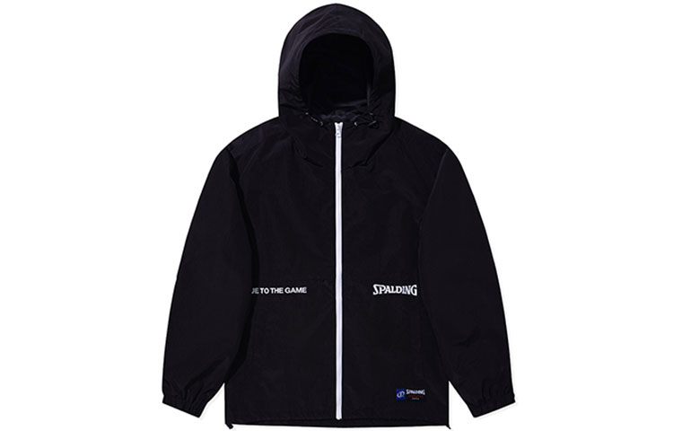 Spalding Casual Sports Hoodie Jacket Unisex Black LBS00JK001-15